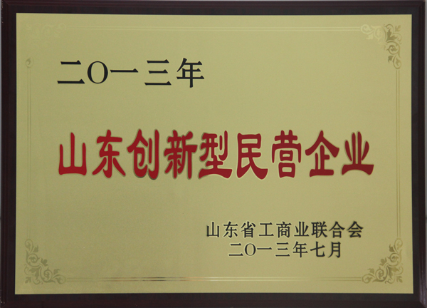 主題：山東創新型民營企業 日期：2013-07-06